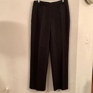 BCBG Rayon Blend Straight Leg Lightweight Black Pants Size 14